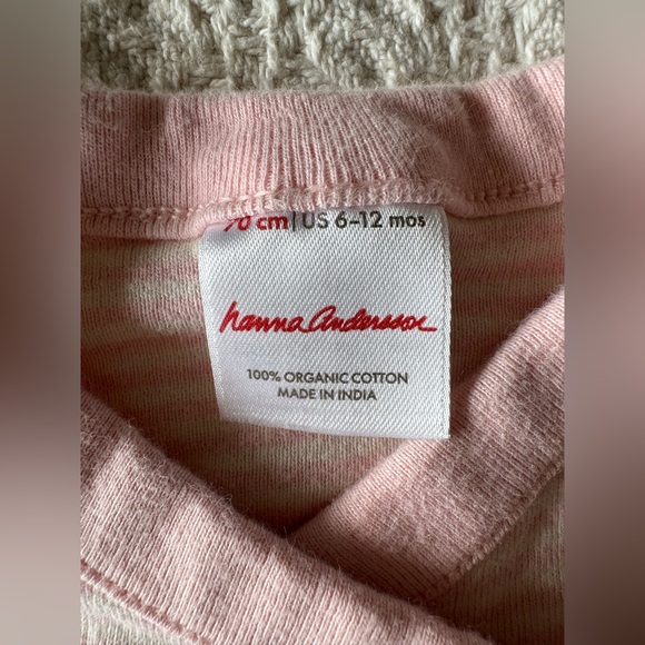 Hanna Andersson Striped Onesie 6-9 months Organic Cotton - Picture 3 of 3